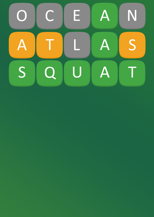 Victory, you entered the correct word - SQUAT